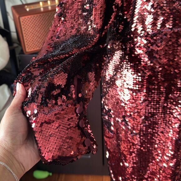 Ted Baker Evening Dress 'EMALEEE' in Carmine Red in size 2 - Picture 6 of 16